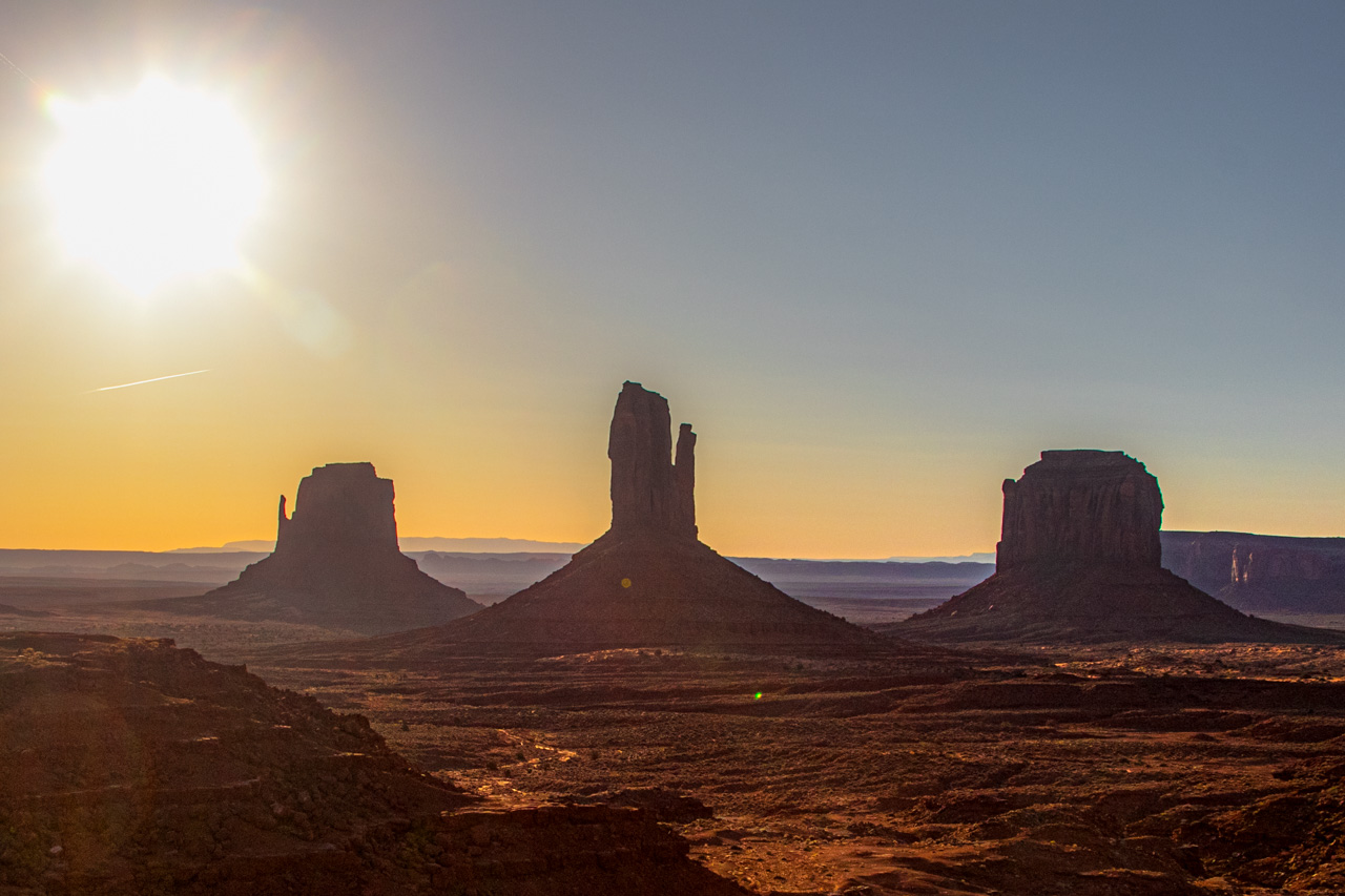 Sunset is the perfect time for photos in Monument Valley