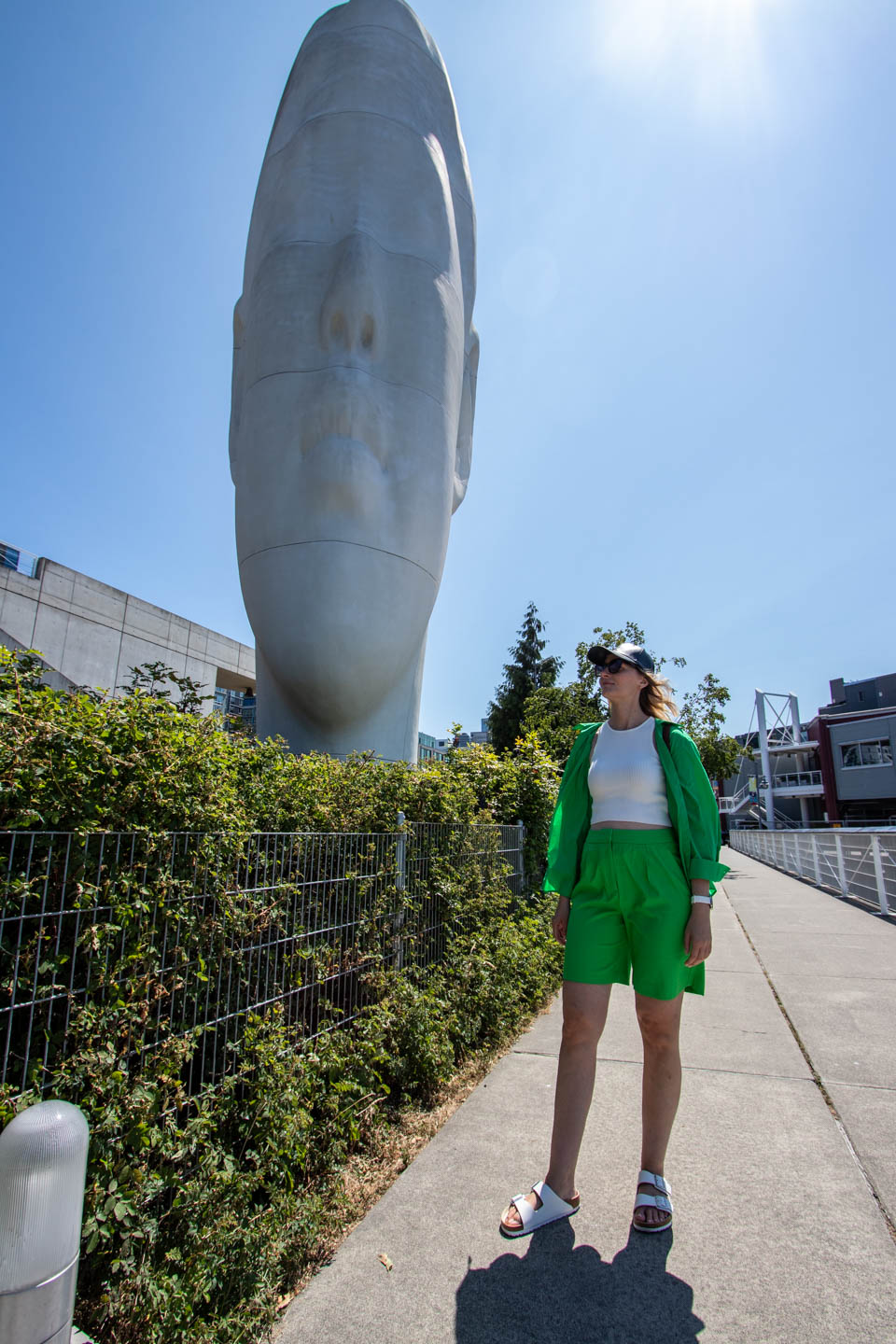 The futuristic sculptures in the Olympic Sculpture Park are impressive