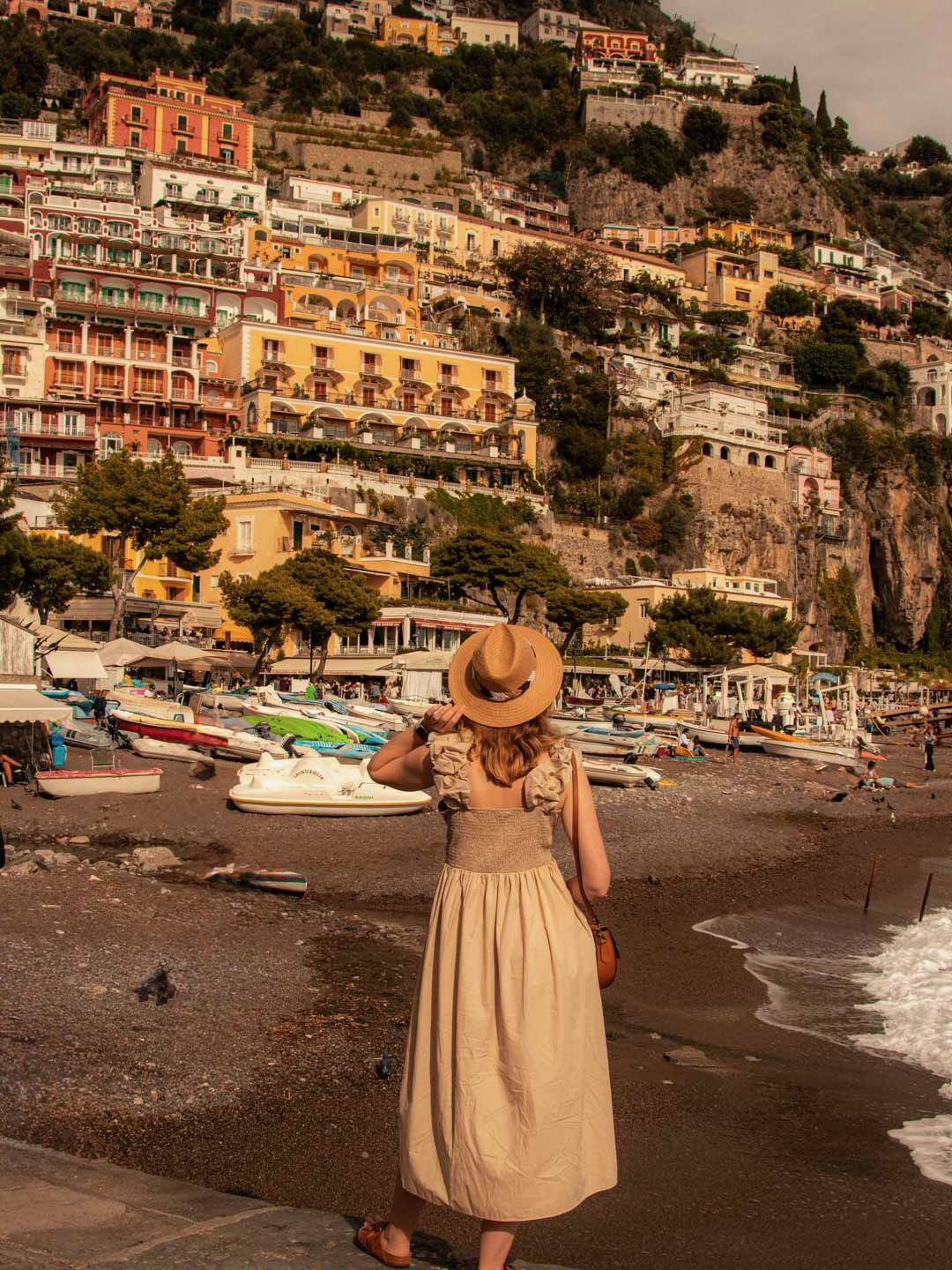 Positano: Beige Maxi Dress