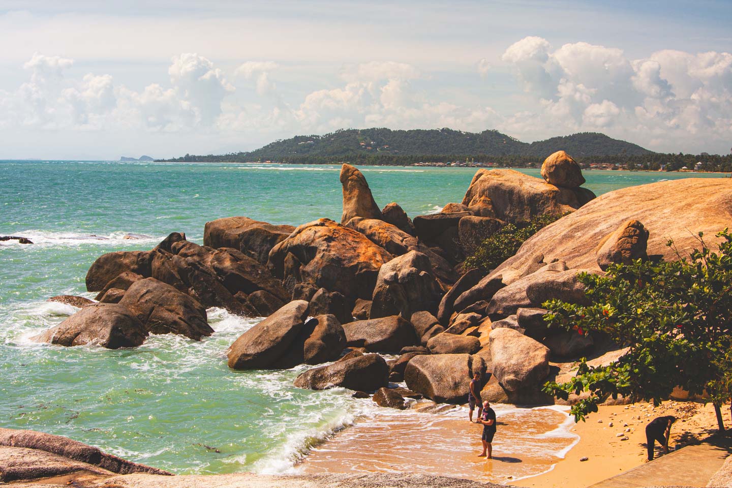 Hin Ta and Hin Yai Rocks are unusual rock formations on Koh Samui