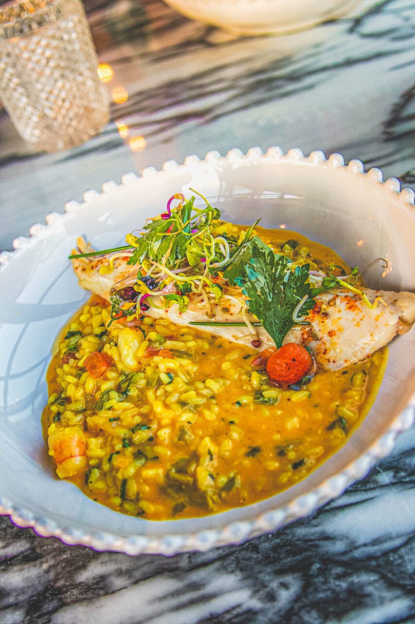 A moment on a plate - fish risotto, straight from Portugal