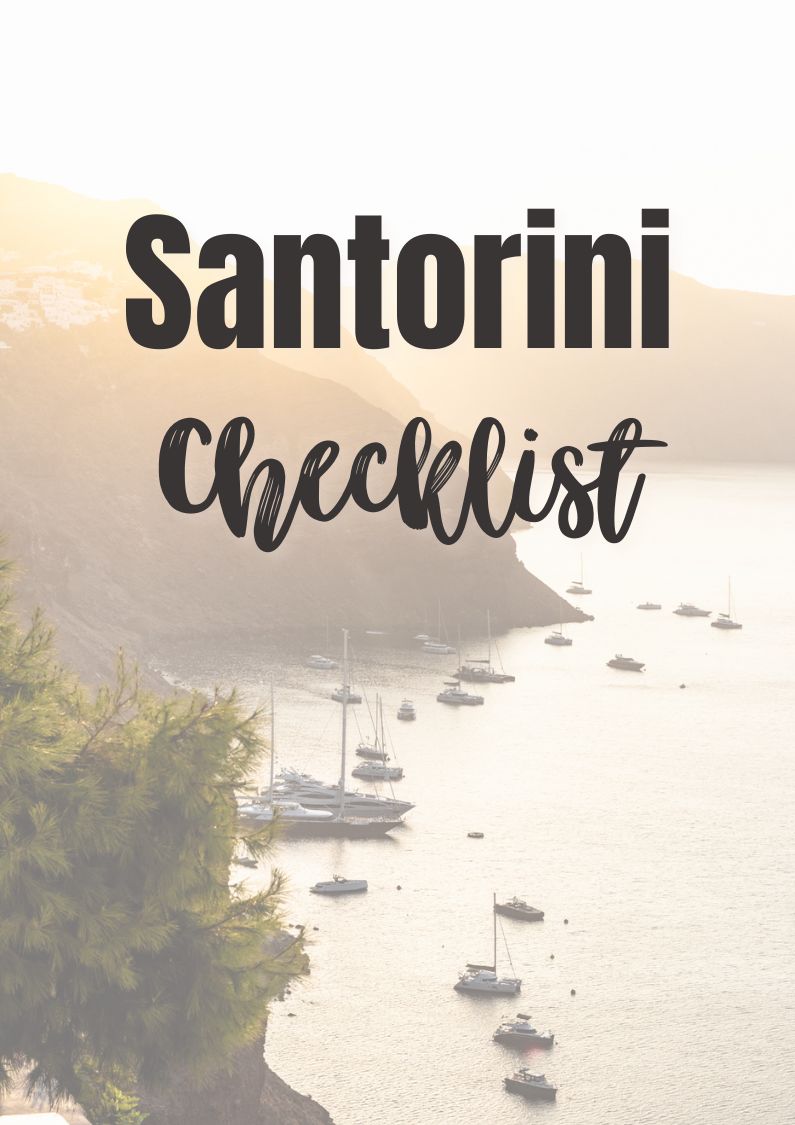 Santorini Planning Checklist