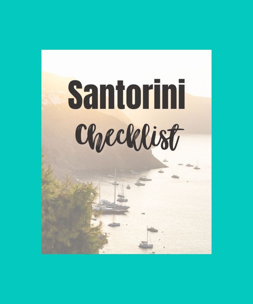 Santorini Planning Checklist