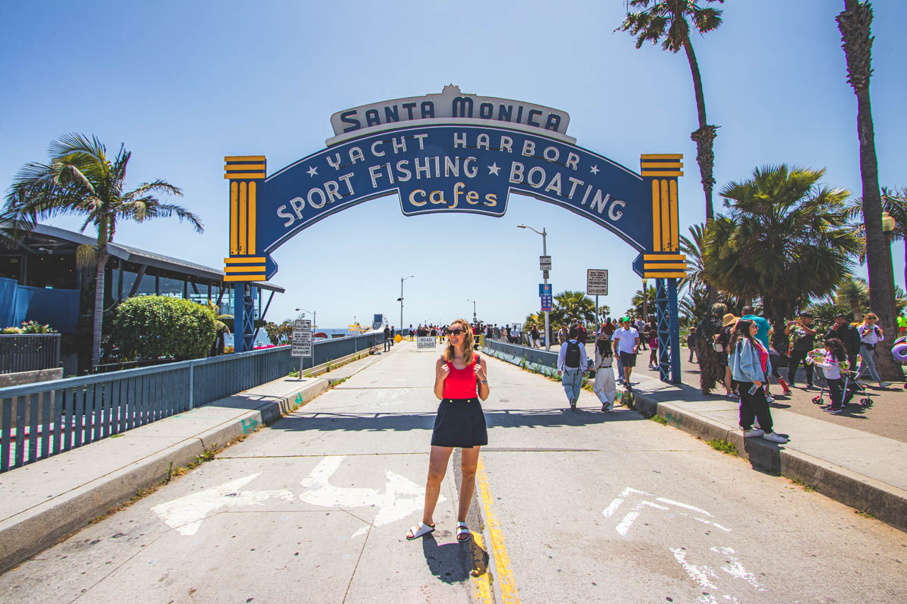 Santa Monica vibes - morze, wiatr i ja cała w uśmiechu