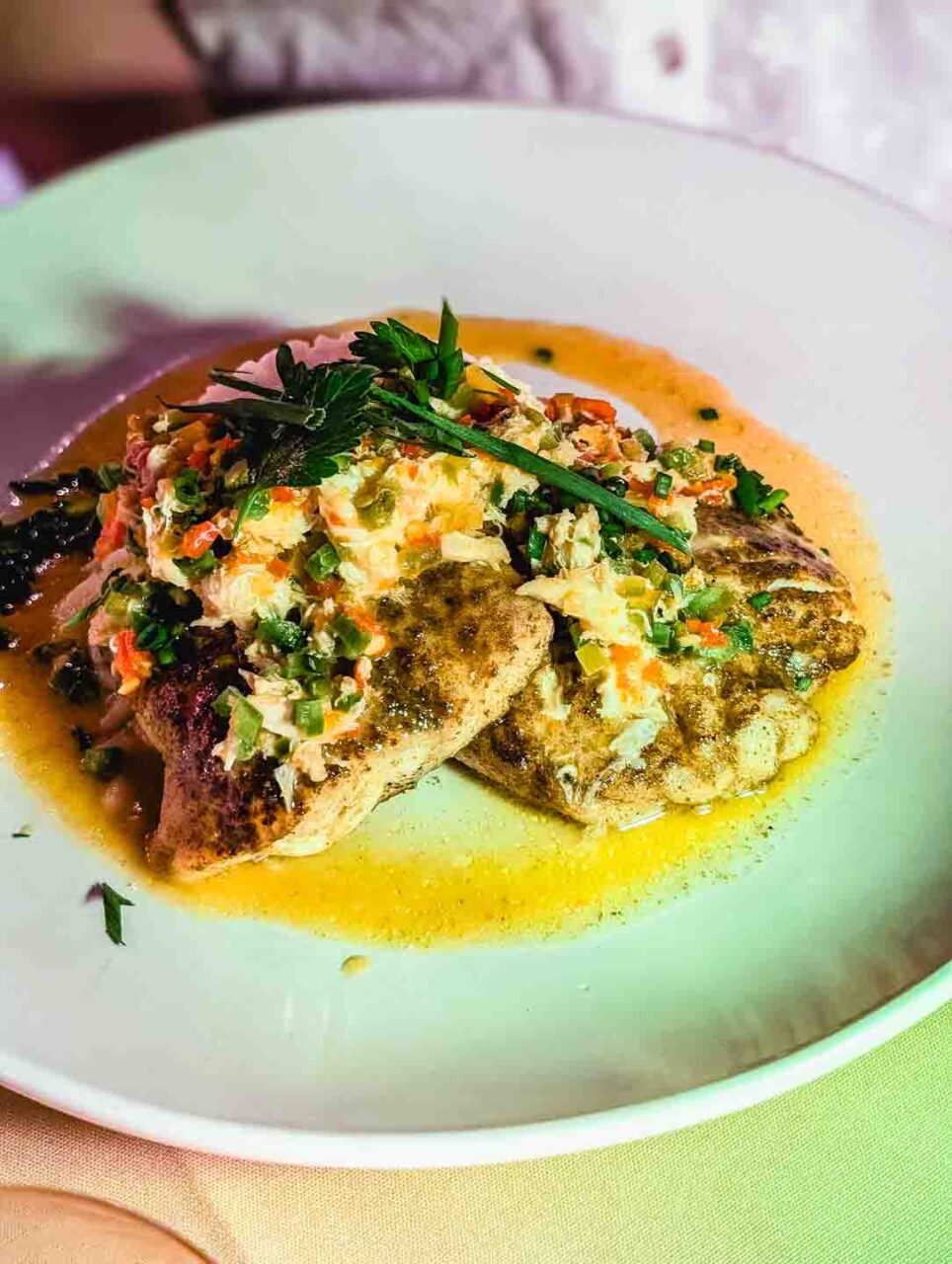 Taste of Santa Fe on a plate - the fish dish at Radish & Rye