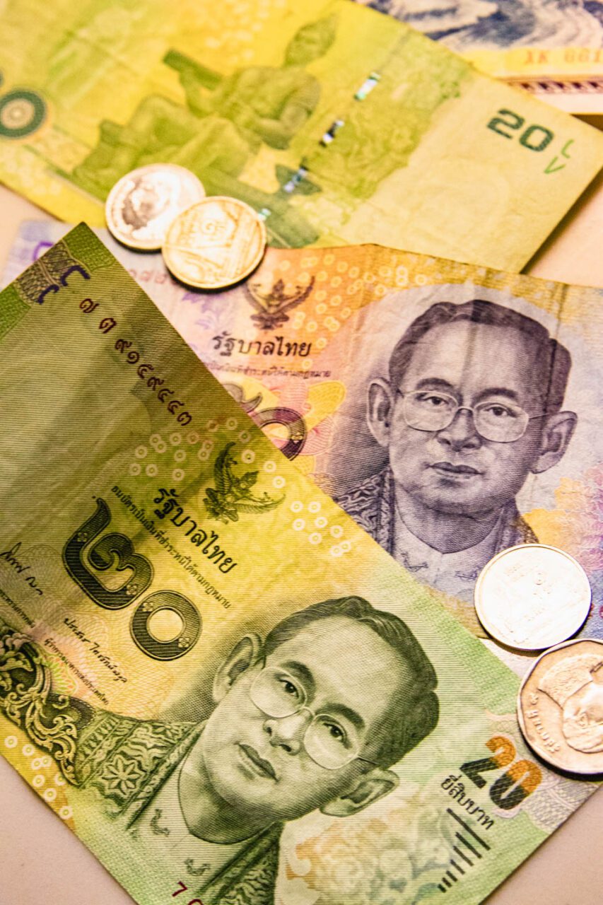 The Thai baht is the official currency of Thailand