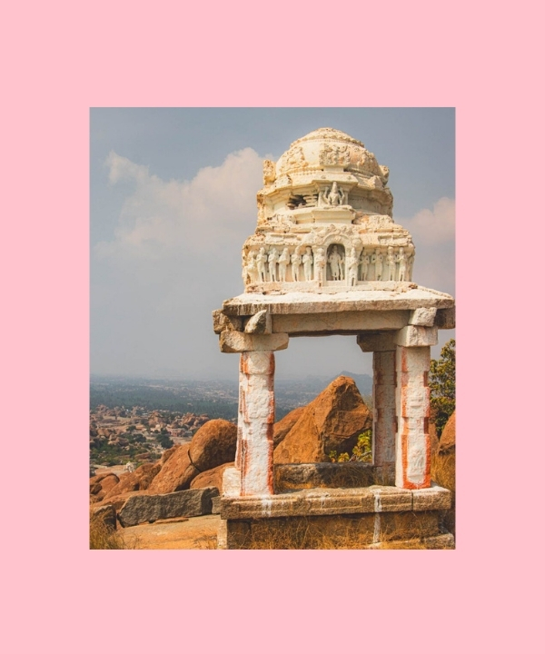 Matanga Hill - wschód nad ruinami