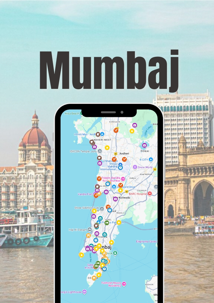 Mapa Mumbaju z Atrakcjami