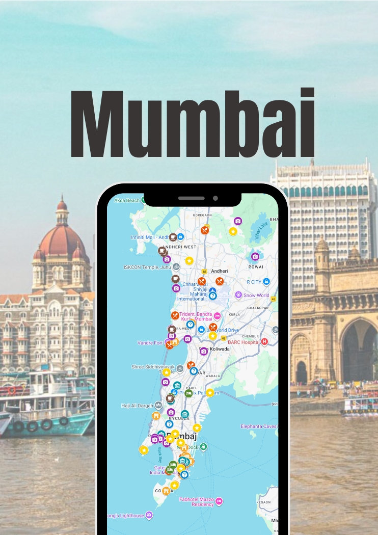 Mumbai Map with Attractions