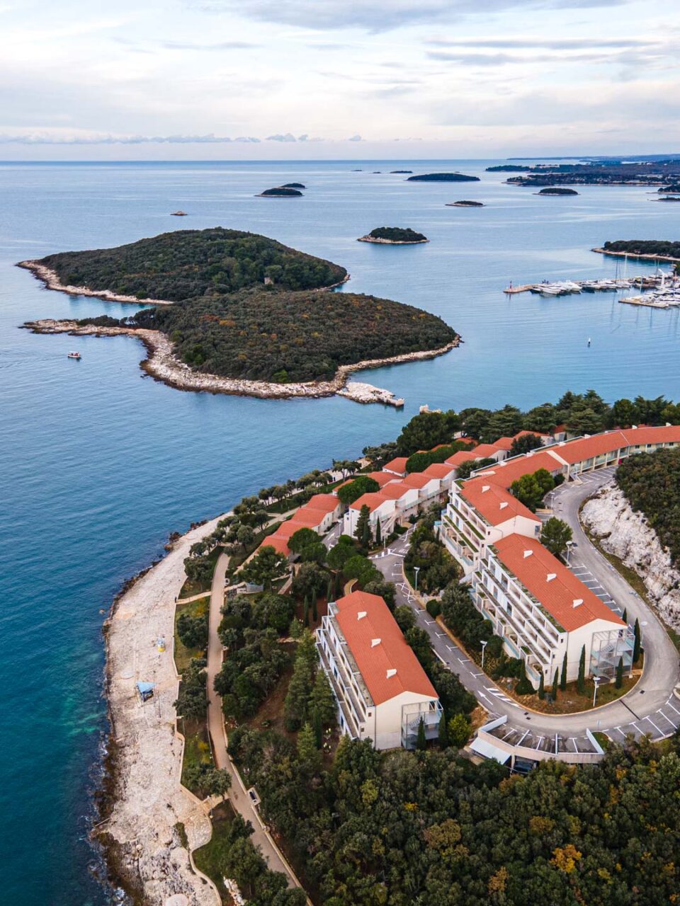 Istria’s west coast is dotted with countless small islands