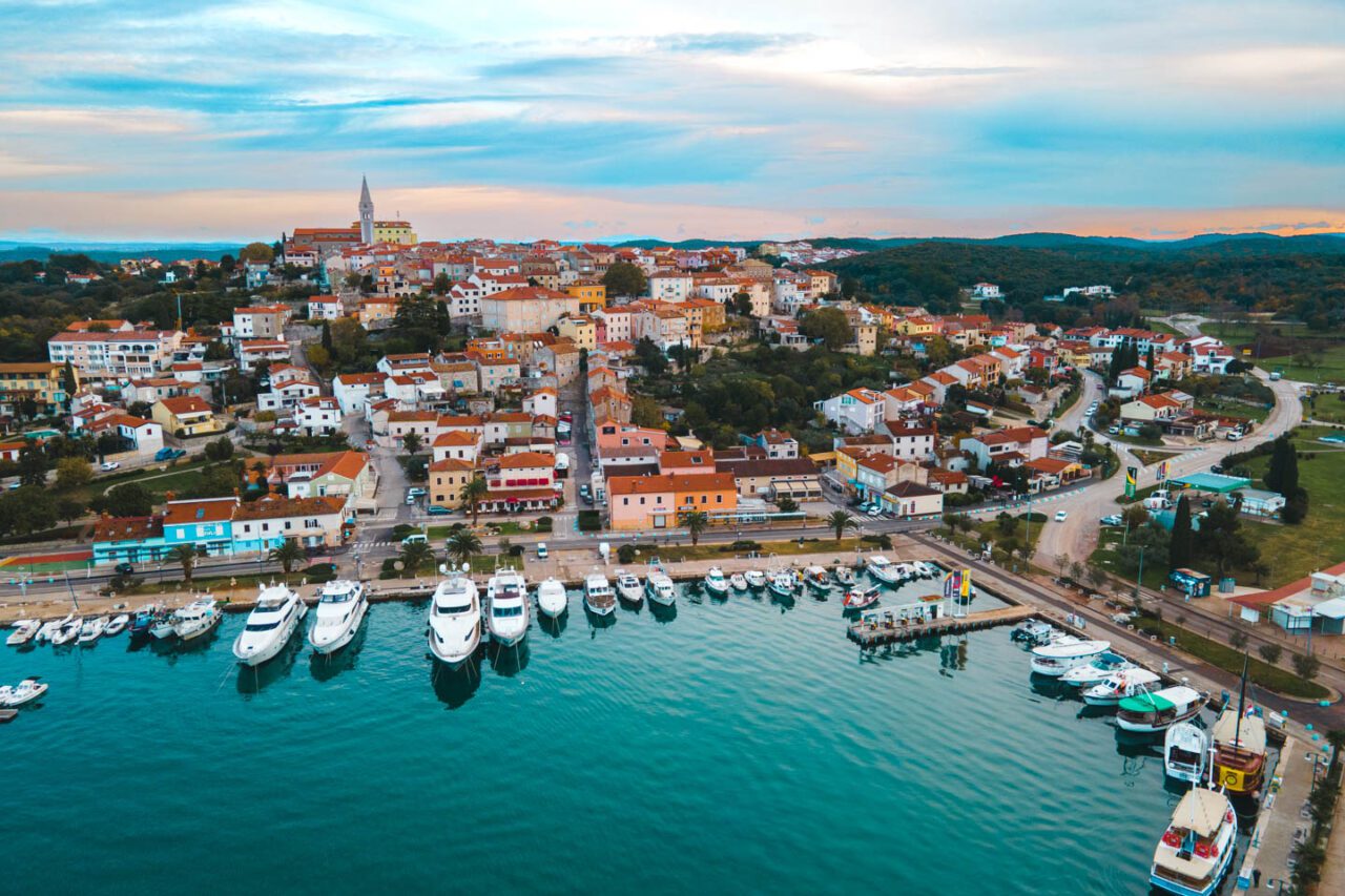 Vrsar - spilling down the hillside into the Adriatic.